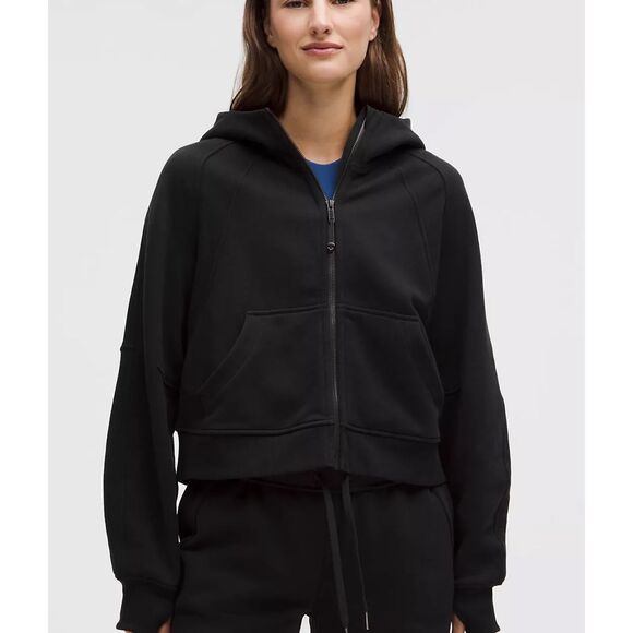 EUC LULULEMON black Scuba Oversized Full-Zip Hoodie, M/L $140 B19 - Picture 4 of 10